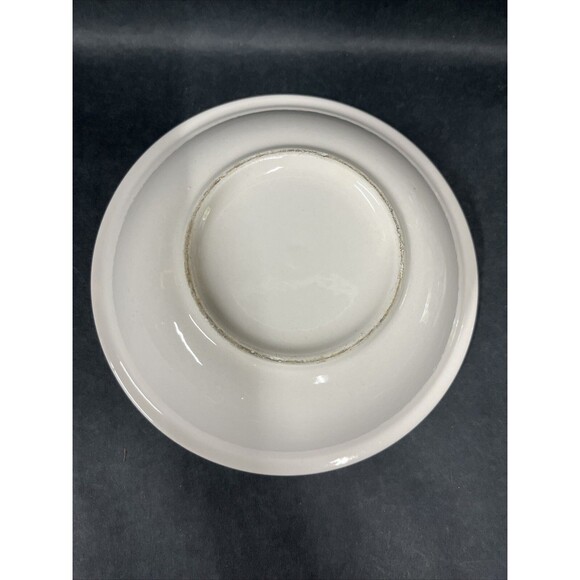 Vintage 8.5" Soup Cereal Bowl Hand Painted Pink Peach Pattern EUC Rare - Picture 6 of 7